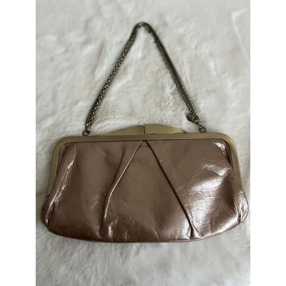 hobo international Women’s Clutch Handbag Champagne Gold Brown - Picture 3 of 16